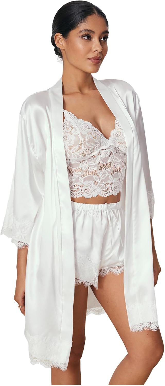 Indulge in Luxury: WDIRARA Silk Satin Pajamas Set Review