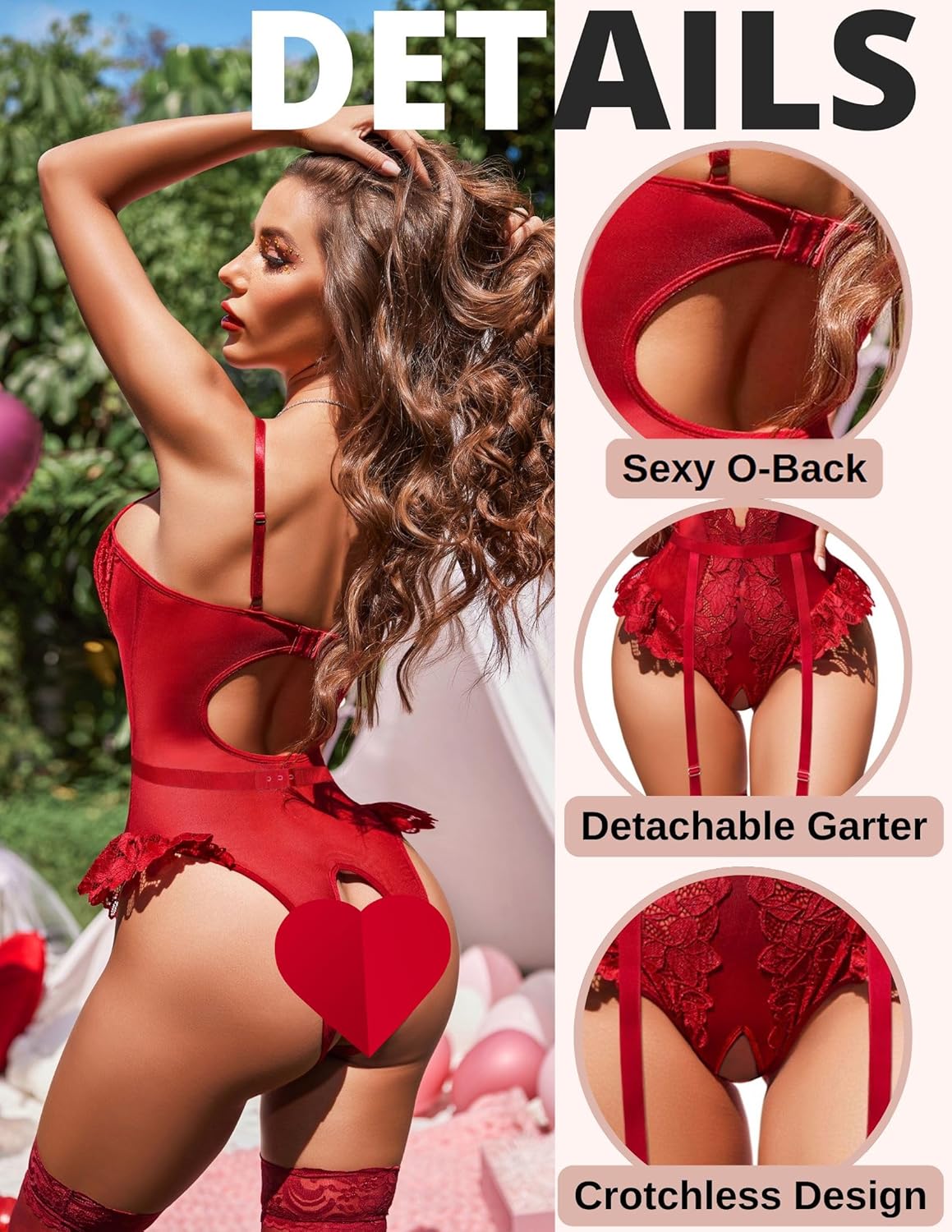 Unveiling Seduction: A Review of Avidlove Lace Bodysuit Lingerie Set