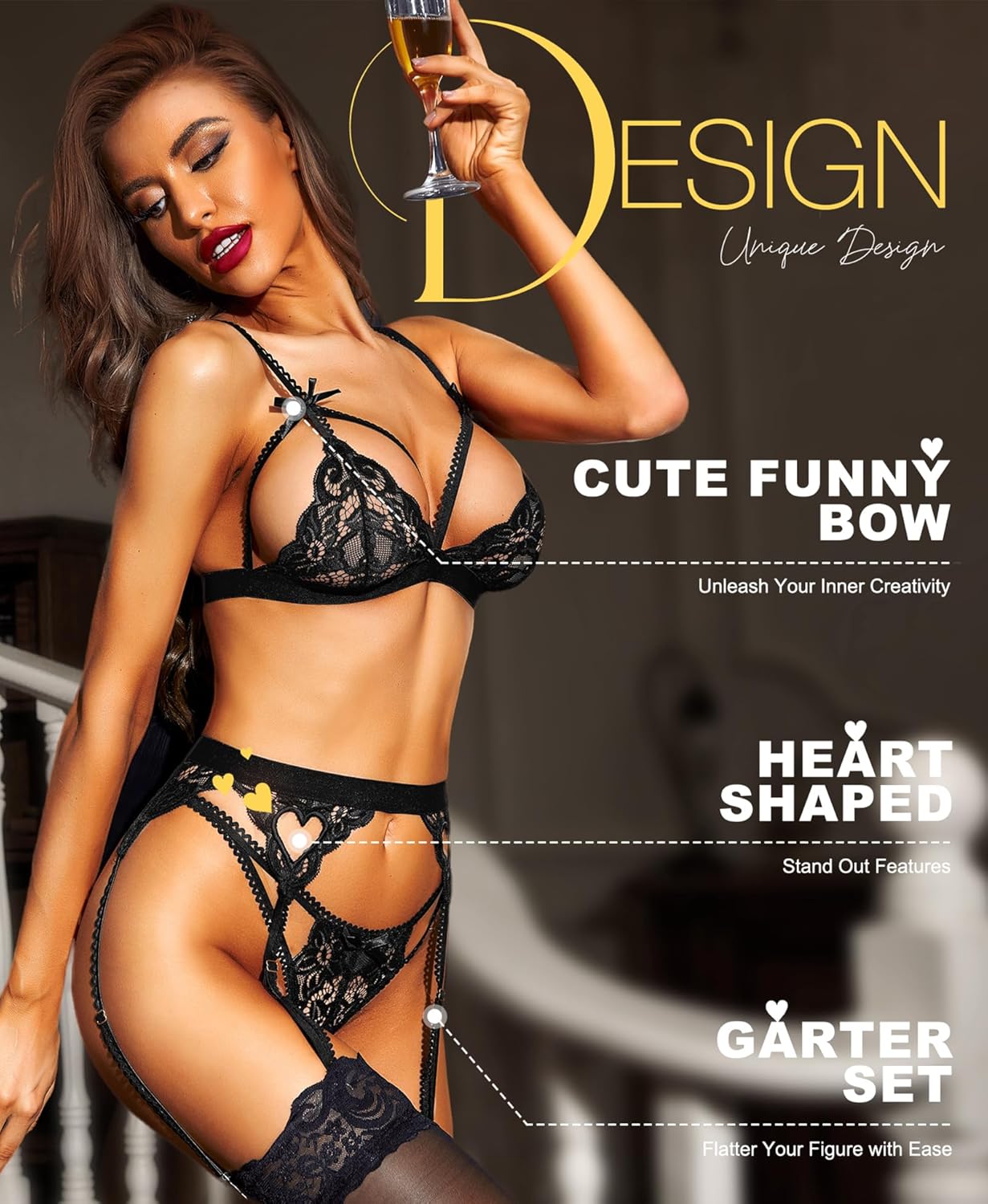 Unveiling Elegance: RSLOVE 3-Piece Lace Teddy Lingerie Set Review