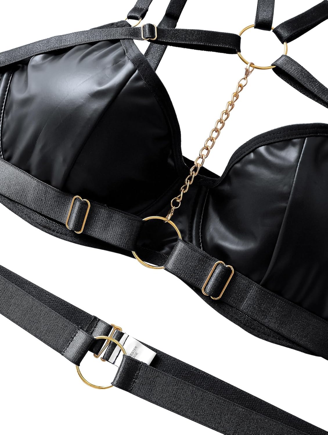 Unlock Your Allure: Lilosy Sexy Pu Leather Strappy Lingerie Set Review