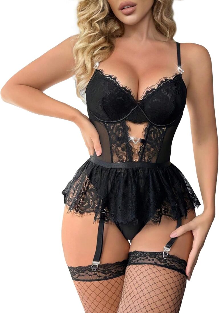 Unleash Your Inner Goddess: Review of the Naughty Lace Bodysuit Lingerie Set