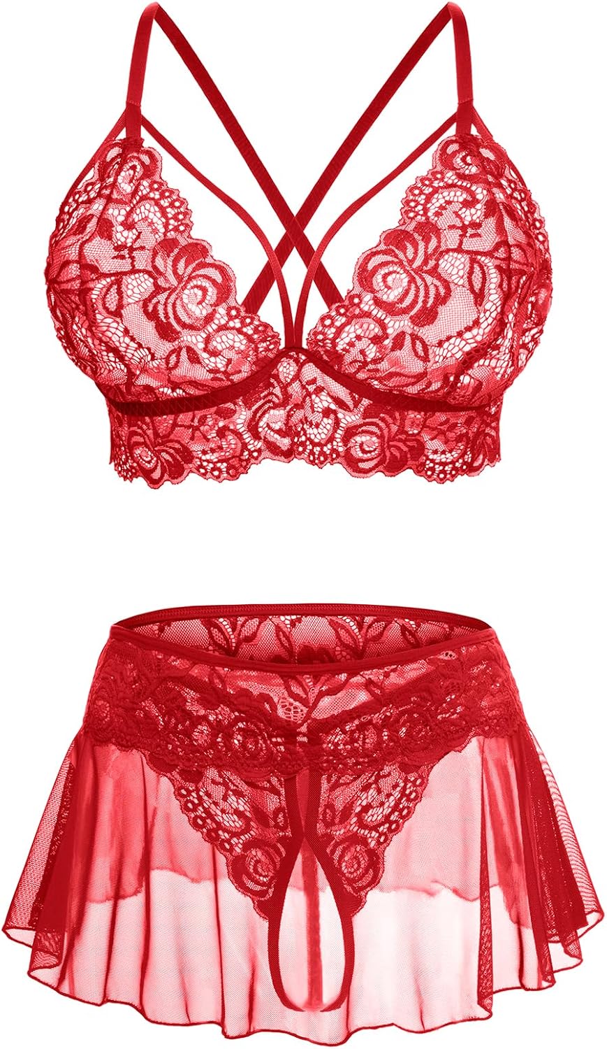 Unleash Your Inner Seductress: A Review of the Sexy 3-Piece Lace Lingerie Set