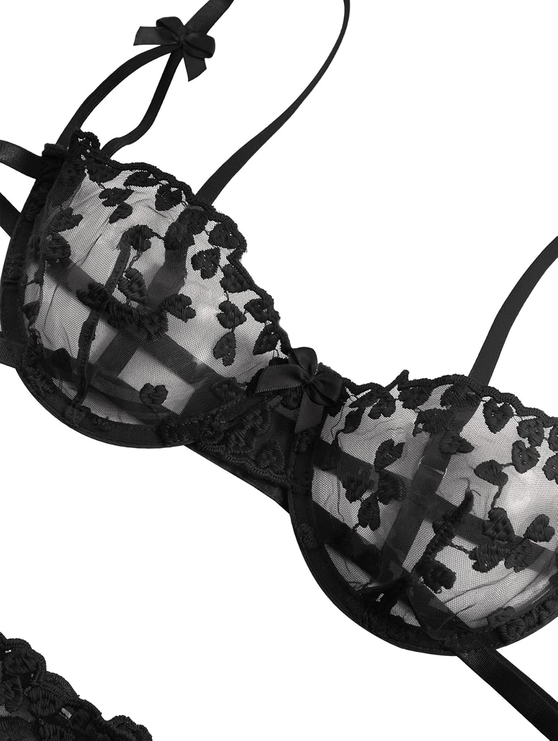 Unleash Your Allure: The Lilosy Strappy Embroidered Lingerie Set Review