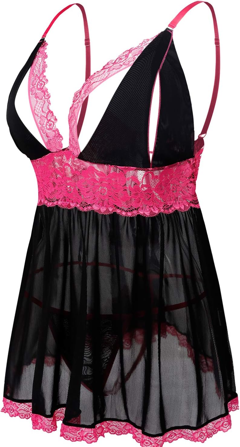 Donnalla Plus Size Lingerie: Unveil Your Confidence with this Sexy Babydoll Chemise
