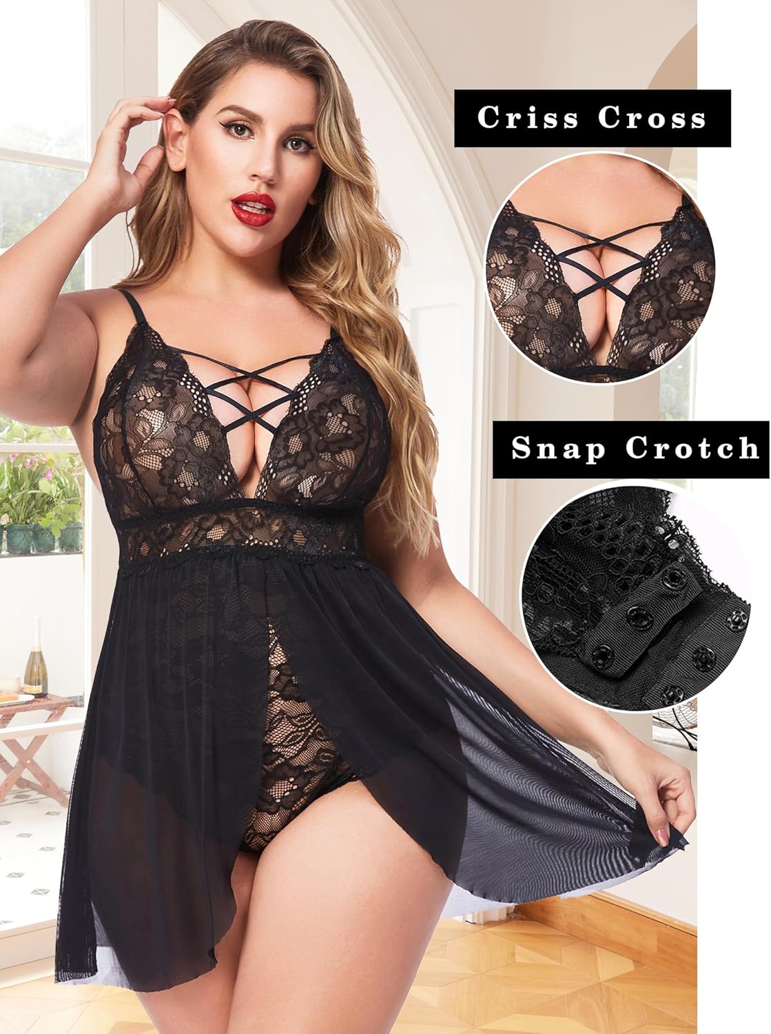 Unleash Your Confidence: A Review of Avidlove Plus Size Babydoll Lingerie