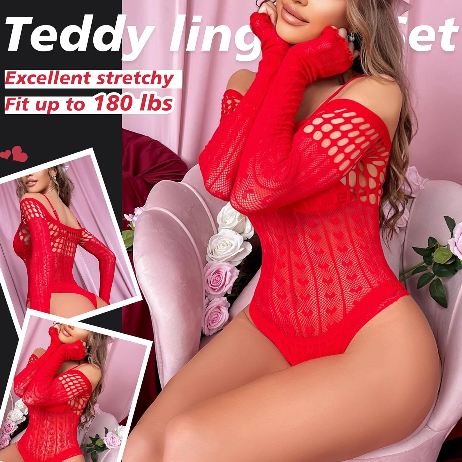 Ignite Your Night: Review of the Sexy Rhinestone Fishnet Lingerie Set