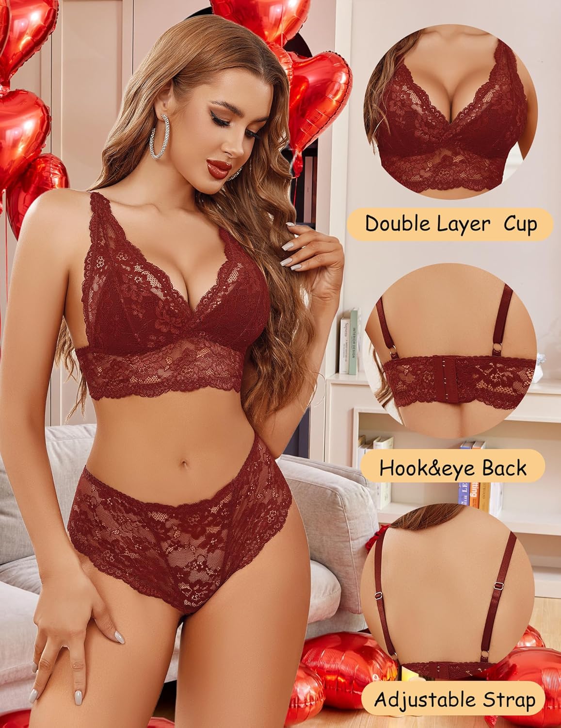 Unveiling Desire: A Review of the Avidlove Lace Lingerie Set for Women