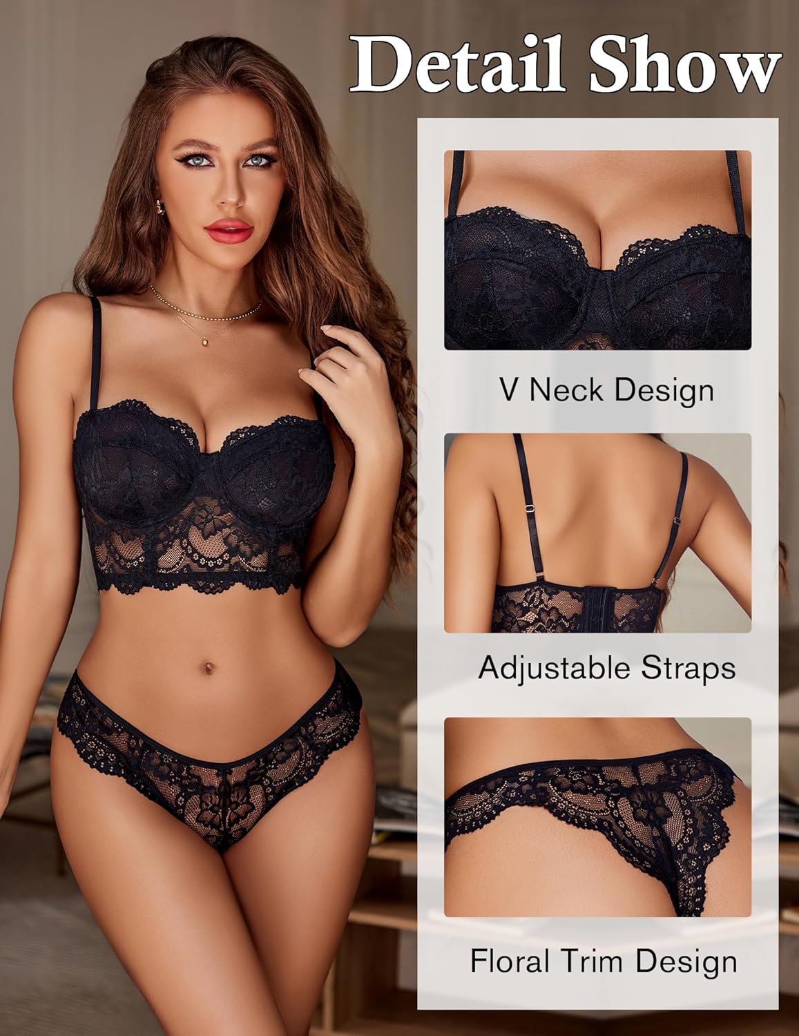 Embrace Elegance: Avidlove Lace Lingerie Set Review - Perfect Nightwear for All Sizes!