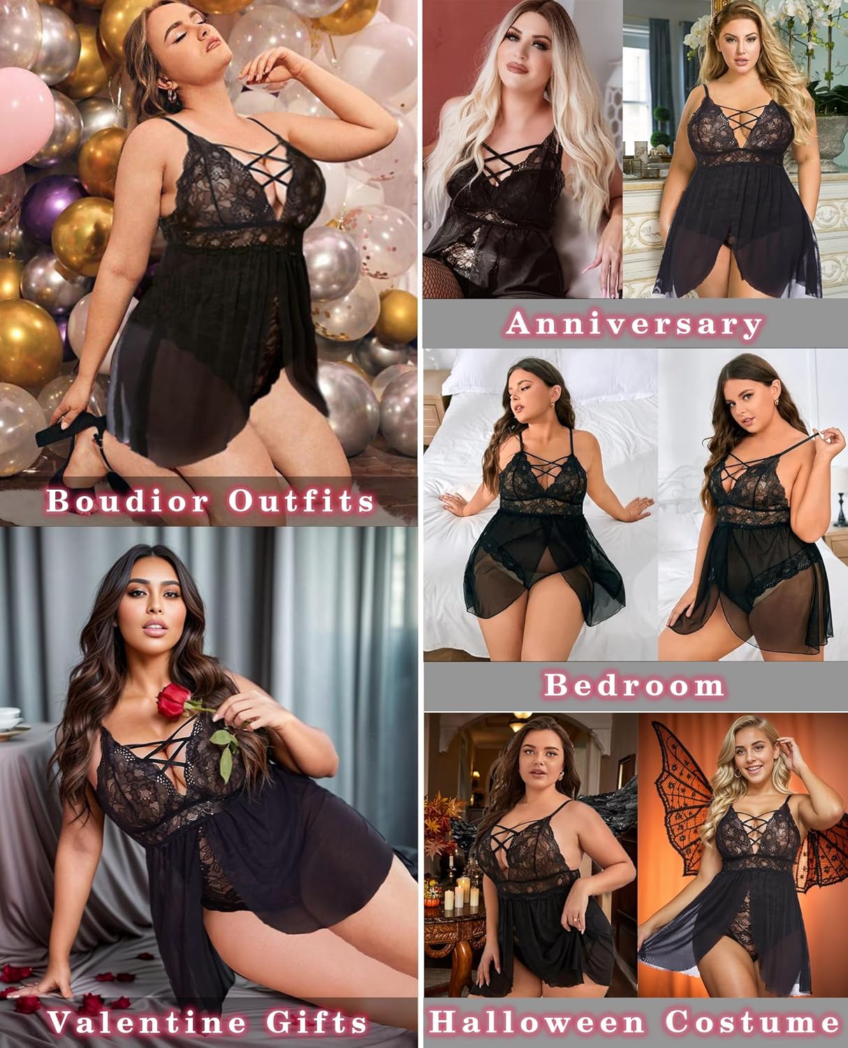 Unleash Your Confidence: A Review of Avidlove Plus Size Babydoll Lingerie