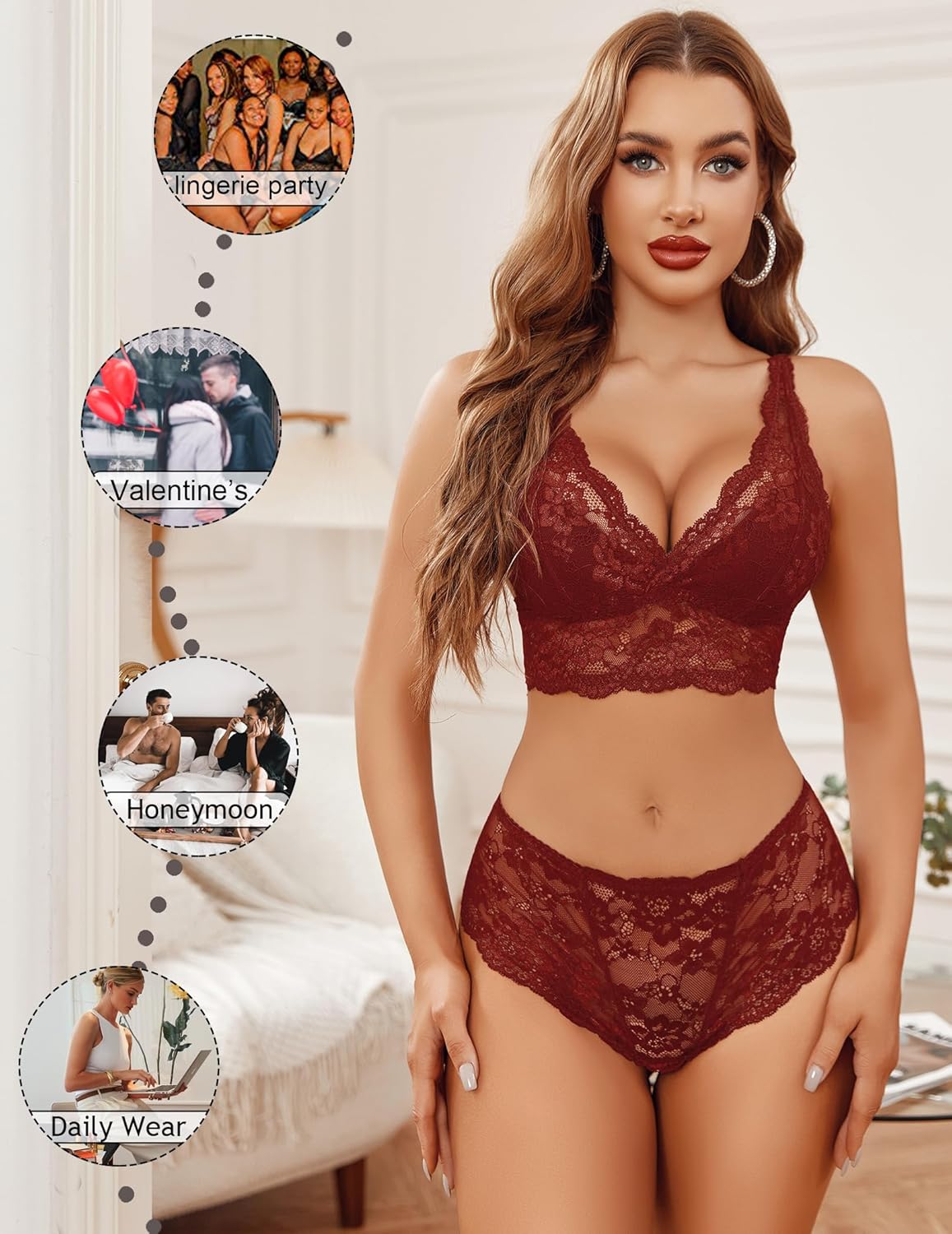 Unveiling Desire: A Review of the Avidlove Lace Lingerie Set for Women