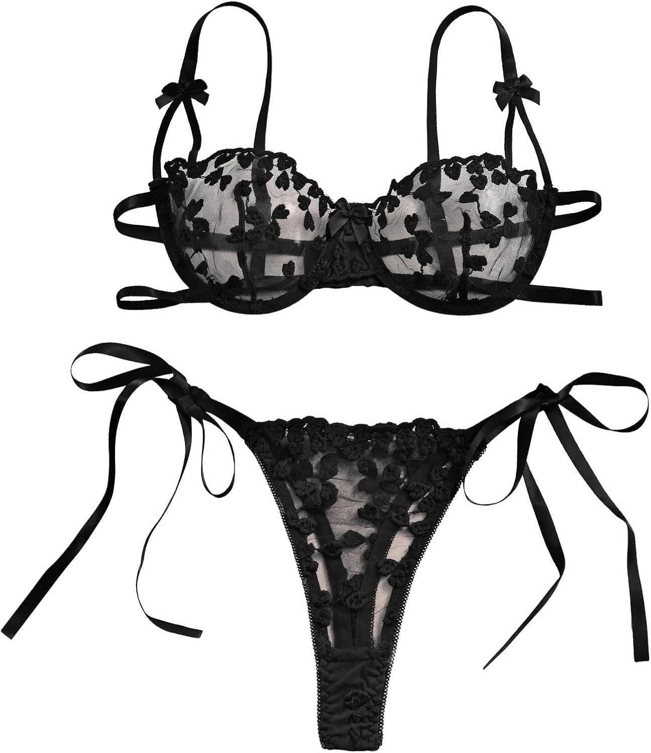 Unleash Your Allure: The Lilosy Strappy Embroidered Lingerie Set Review