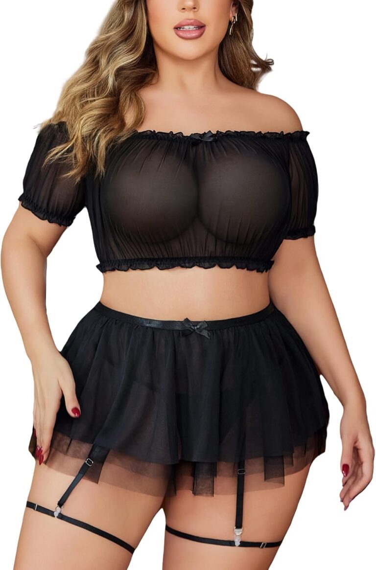 Unleash Your Inner Allure: A Review of Avidlove Plus Size Garter Lingerie Set