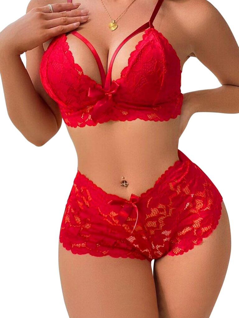 Unveil Elegance: Review of Lilosy Sexy Strappy High Waist Floral Lace Lingerie