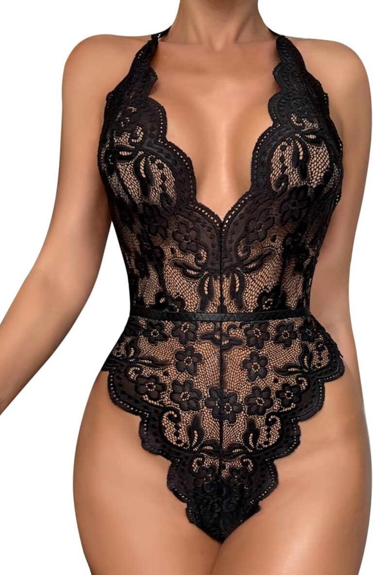 Unveiling Elegance: A Review of Dlsave's Deep V-Neck Lace Bodysuit for Brides
