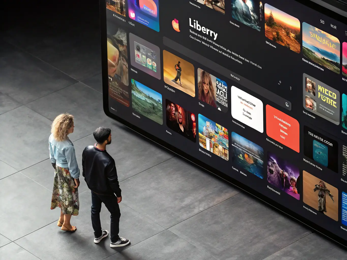 A visually appealing image of a music library interface, highlighting personalized recommendations and curated playlists, with a focus on user-friendly design and intuitive navigation.